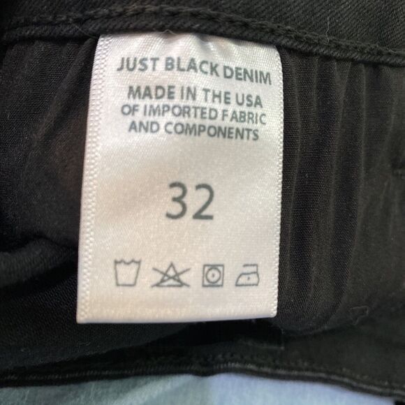 Just Black Denim USA Women's Frayed Hem Shorts size 32 relaxed distressed casual - Picture 8 of 8